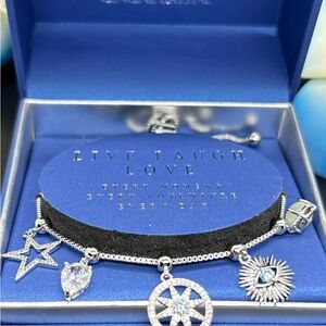 SOLD OUT!!!! NIB, Brilliance Silver with Crystals Adjustable Bracelet